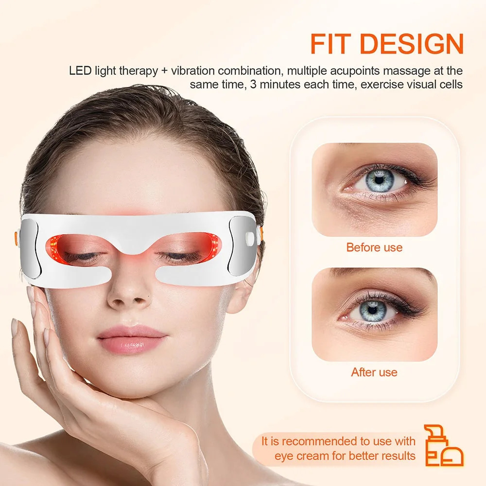 Anti-aging Eye Massager LED Pon Therapy Relax Fatigue Relief Lighten Dark Circles Smooth Eye Fine Line Beauty Eye Care 250422