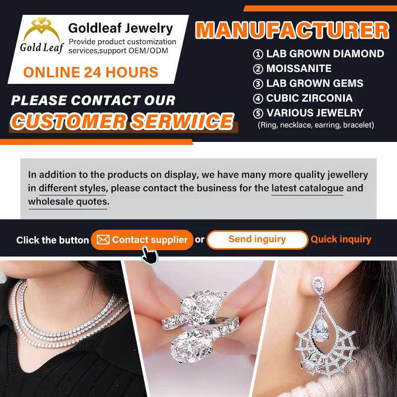 Goldleaf GRA Certificate Moissanite Pear Silver 925 Gold Plated Moissanite Ring Pave Band Moissanite Engagement Rings for Women