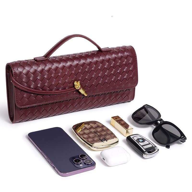 B Home Hand Woven Single Shoulder Organ Fashion Horizontal Square Handheld Versatile Diagonal Cross Bag