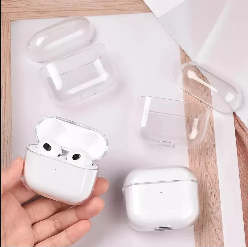 Active Noise Cancellation Headphones Cover for 4 2 3rd pro Max Wireless Charging Box Shockproof Case Solid Silicone Protective Headphone Cover Case