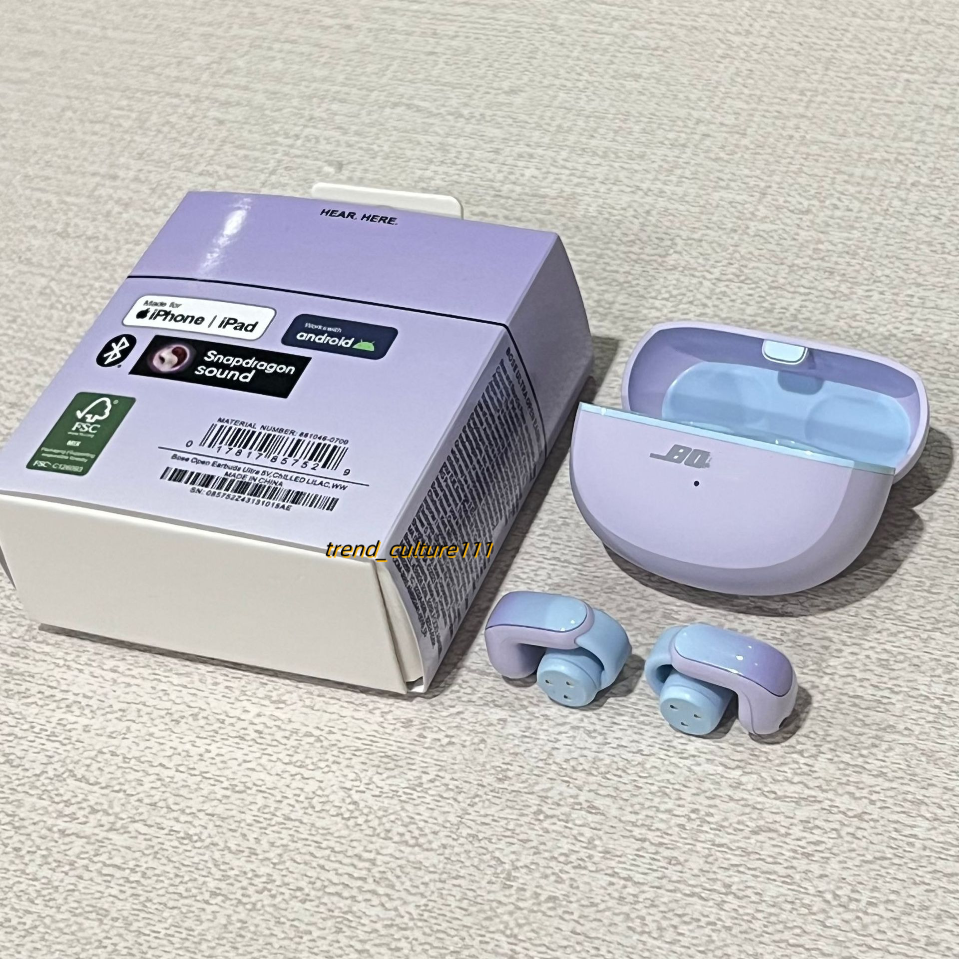 New Ultra Open Wireless Bluetooth V12 Earclip Space Audio Not in Earphones