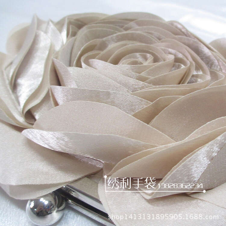 Dinner Bag New Women S Flower Handbag Satin Evening Bag Bride Bridesmaid Wedding Dress Bag KQ