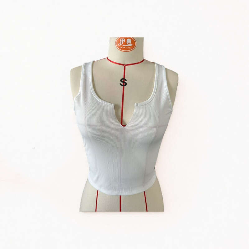 European and American sexy letter printed T-shirt women's brand sleeveless U-neck vest 2025 new casual versatile fashion clothing