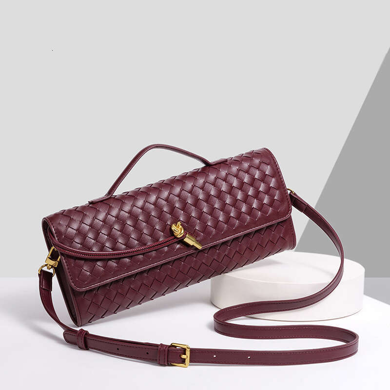 B Home Hand Woven Single Shoulder Organ Fashion Horizontal Square Handheld Versatile Diagonal Cross Bag
