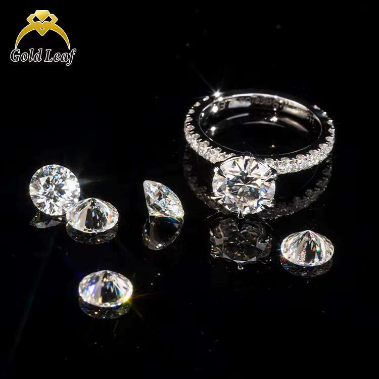 Goldleaf GRA Certified Moissanite Ring Pass Diamond Tester 925 Silver Plated Gold Custom Rings Fine Jewelry Rings