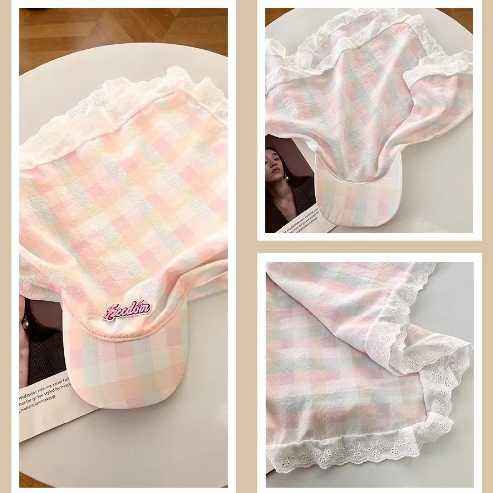 Casual Korean style plain baseball cap embroidered cotton shoulder strap shoulder strap hat hair strap leather hat letter headscarf hat girl 250429BJ - view 4