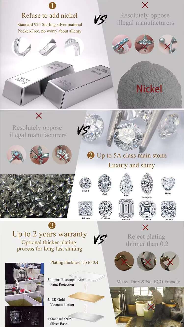 Best Selling Sterling Silver 925 Earrings Hip Hop Round Brilliant Cut Moissanite Earrings for Men Women