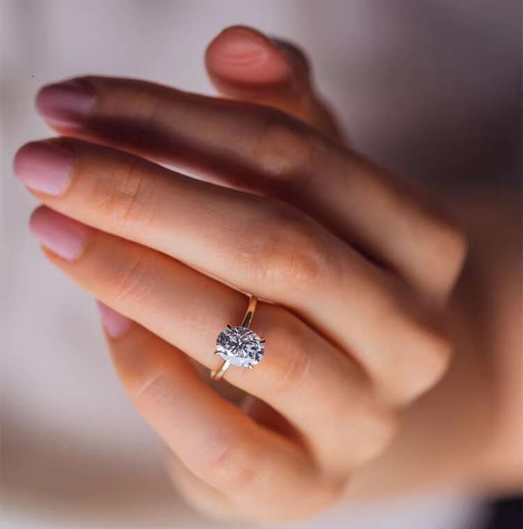 Goldleaf Manufacturers Custom 14K 18K Gold Womens Engagement Wedding Ring Moissanite Diamond Ring