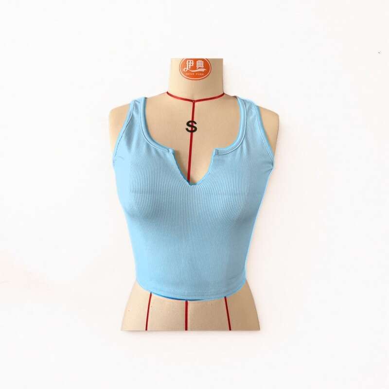 European and American sexy letter printed T-shirt women's brand sleeveless U-neck vest 2025 new casual versatile fashion clothing