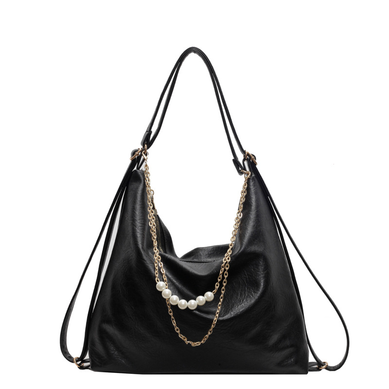 Bestselling! 2025 Oversized Designer Work Tote - Women's Minimalist Chain-Detail Shoulder Bag Free Shipping Chic Spacious Commuter Accessory