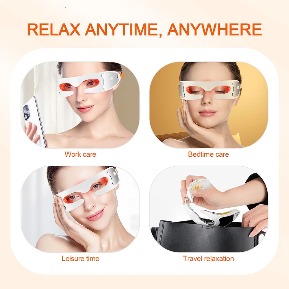 Anti-aging Eye Massager LED Pon Therapy Relax Fatigue Relief Lighten Dark Circles Smooth Eye Fine Line Beauty Eye Care 250422