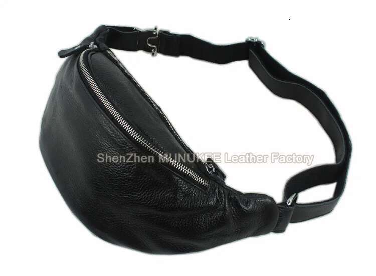 Fashion Genuine For Men Fanny Leather Pack Bum Bag Money Belt Waist Pouch Molle Pochete