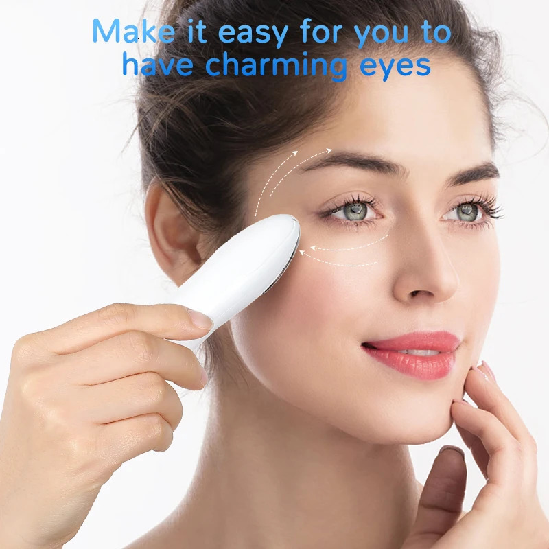 Eye massage introducer lightens dark circles eye bags eye pencil vibration heats IPL eye beauty device 250422