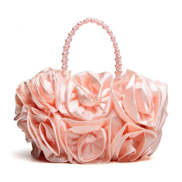 Dinner Bag Chaozhou Moonlight Flower Small Korean Makeup Crafted Silk Evening Bridal Bridesmaid Bag KQ