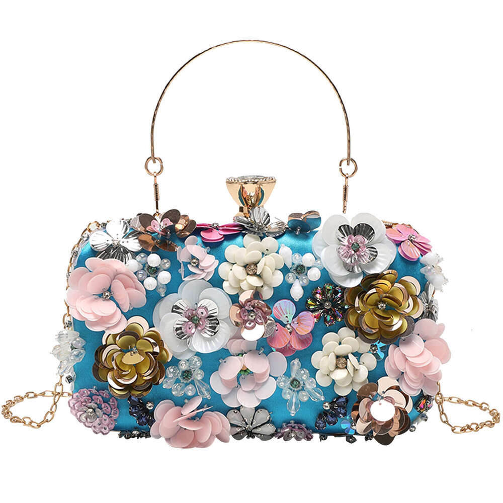 Dinner Bag New Handmade Pearl Embroidered Flower Banquet For Parties Ladies Holding Bridal Wedding Bag KQ