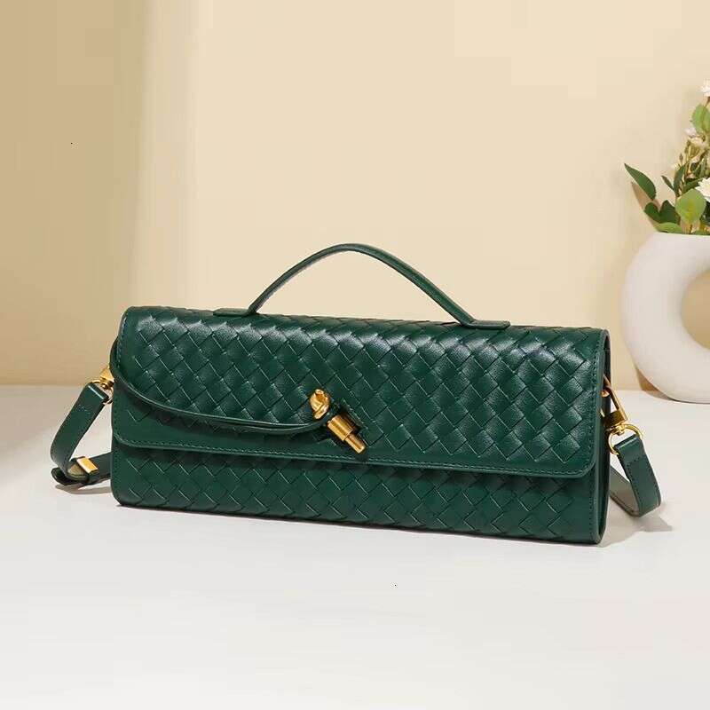 Handcrafted Autumn Winter Handwoven Fashionable Casual Long Bread Shape Shoulder Crossbody Elegant Single Strap Bag