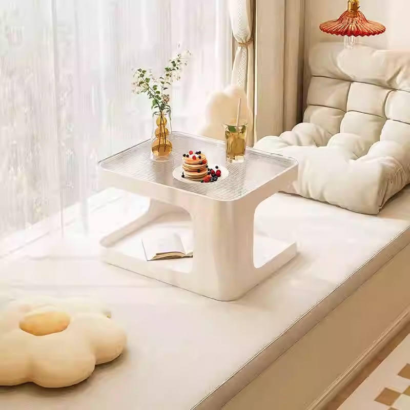 B528 Small table home bedroom creative small coffee table storage low table