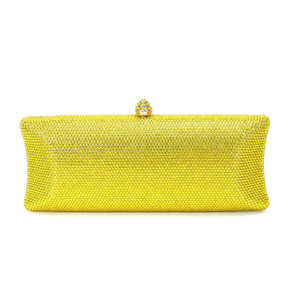 XIYUAN 25 Colors Selling Diamond Woman Handbag Crystal Gala Dinner Party Evening Purse Color Wedding Bridal Clutch Bag 250428