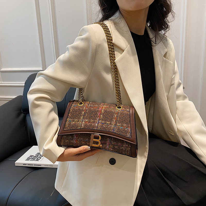 free shipping designer shoulder bags flap Spring Fashionable Versatile Knitting vintage casual Crossbody Bag black red green