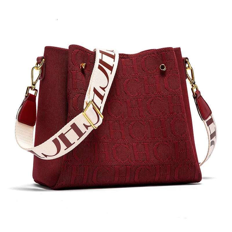 CH Elegant Sense Letters Drawstring Design Brand Fashion Casual Hundred Women's Bag Crossbody
