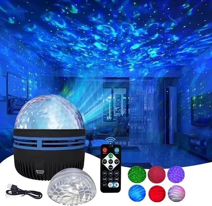 Northern Galaxy Light Projector - Aurora and Ocean Waves Dual Mode LED Lamp