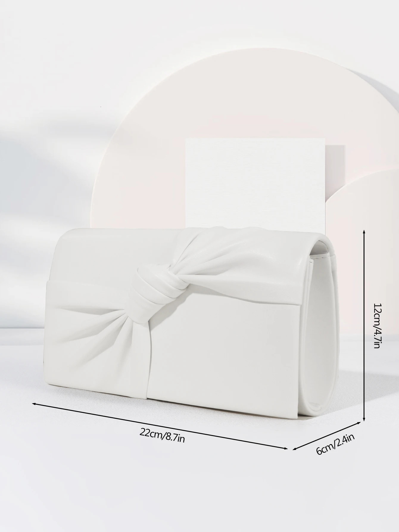 Womens Fashion Casual Leather Evening Bag Flip up Banquet Clutch White Wedding Bridal Party Promotion 250428