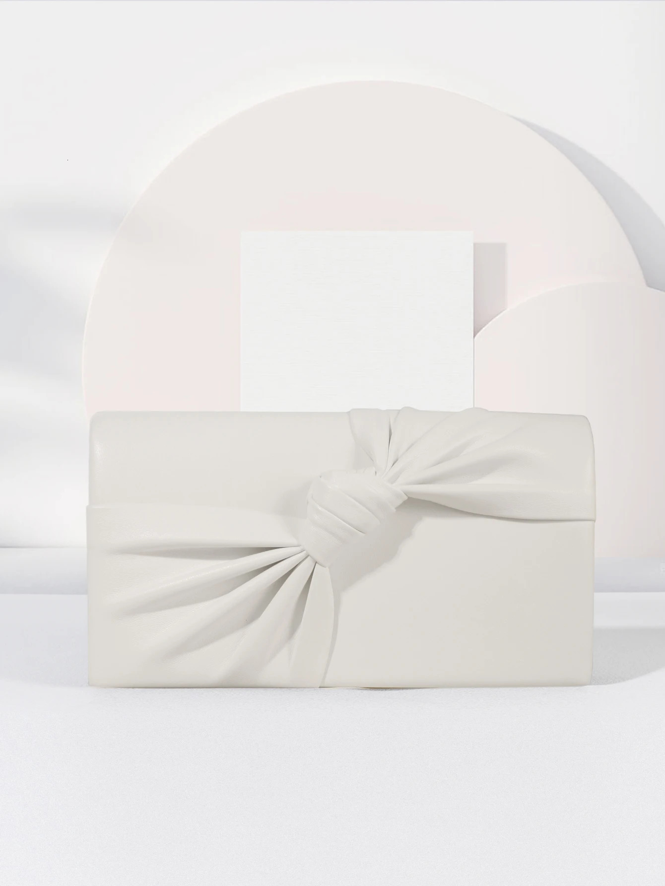 Womens Fashion Casual Leather Evening Bag Flip up Banquet Clutch White Wedding Bridal Party Promotion 250428