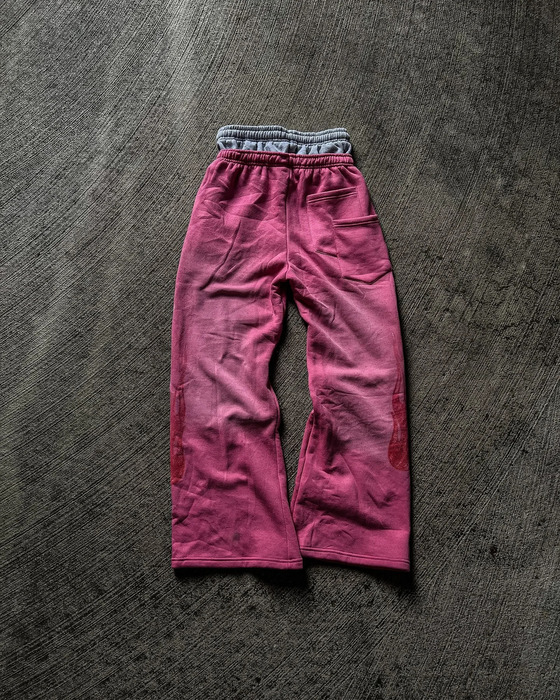 American KASH LIMIT letter embroidered double waist sports pants Y2K Gothic hip-hop mens retro casual pants cotton jogging 250428