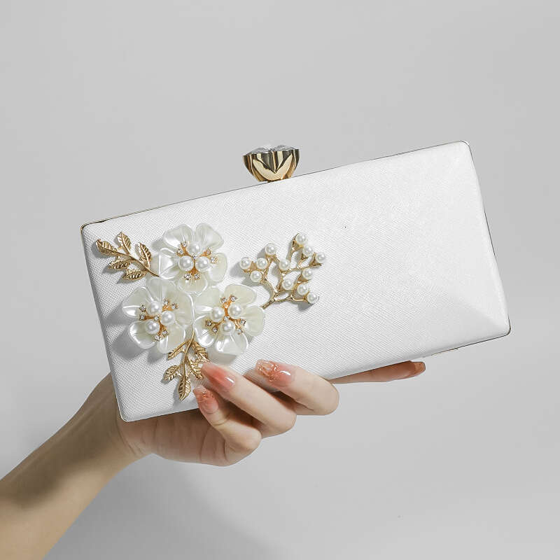 Dinner Bag New Trendy Pearl Bridal Dress Fashionable Light Luxury Socialite Banquet Bag Hand Held Shoulder Bag KQ