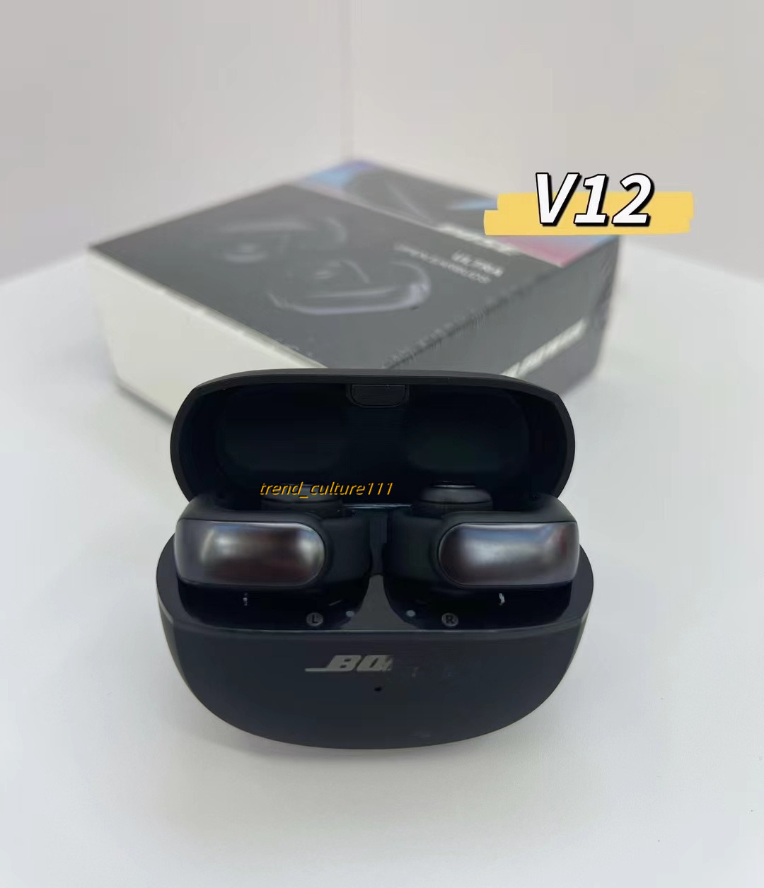 New Ultra Open Wireless Bluetooth V12 Earclip Space Audio Not in Earphones
