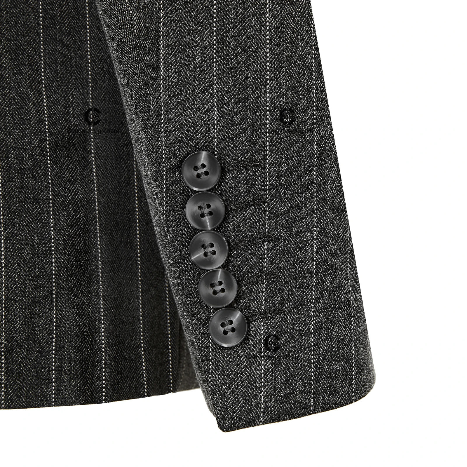 Cenne Des Graoom mens double chest striped suit slim fit 2piece set jacket pants office smart casual wedding 250428