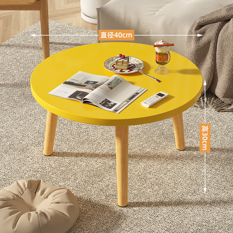 B525 Small household floor-standing low table with bay window small round table