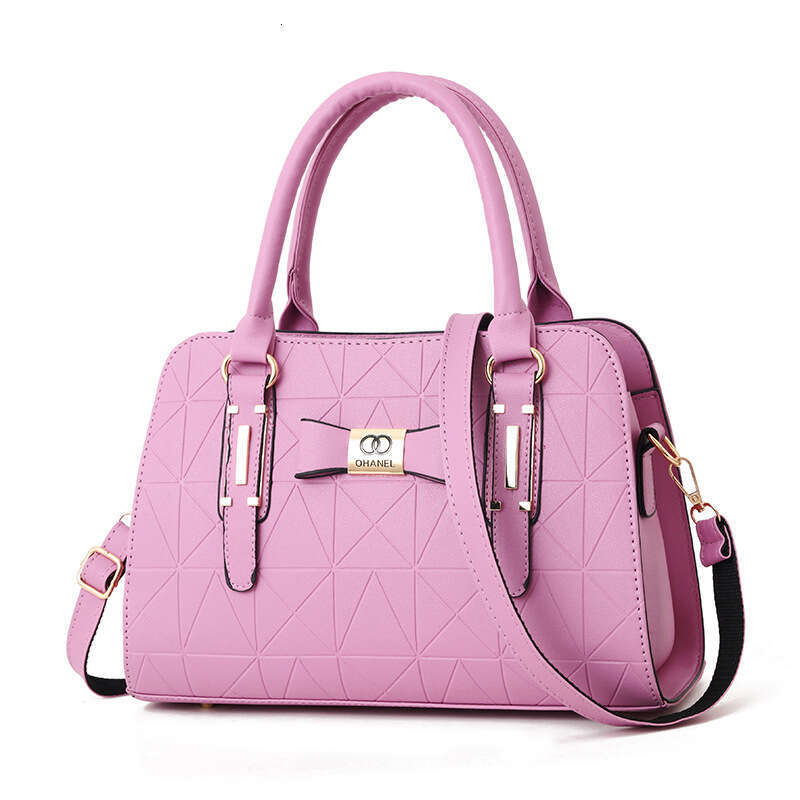 Hot Sale Explosive Large Capacity Women's Bag Fashionable Emed Middle aged Single Cross Shoulder Handbag 2025 Stylish Versatile New Trendy Ins