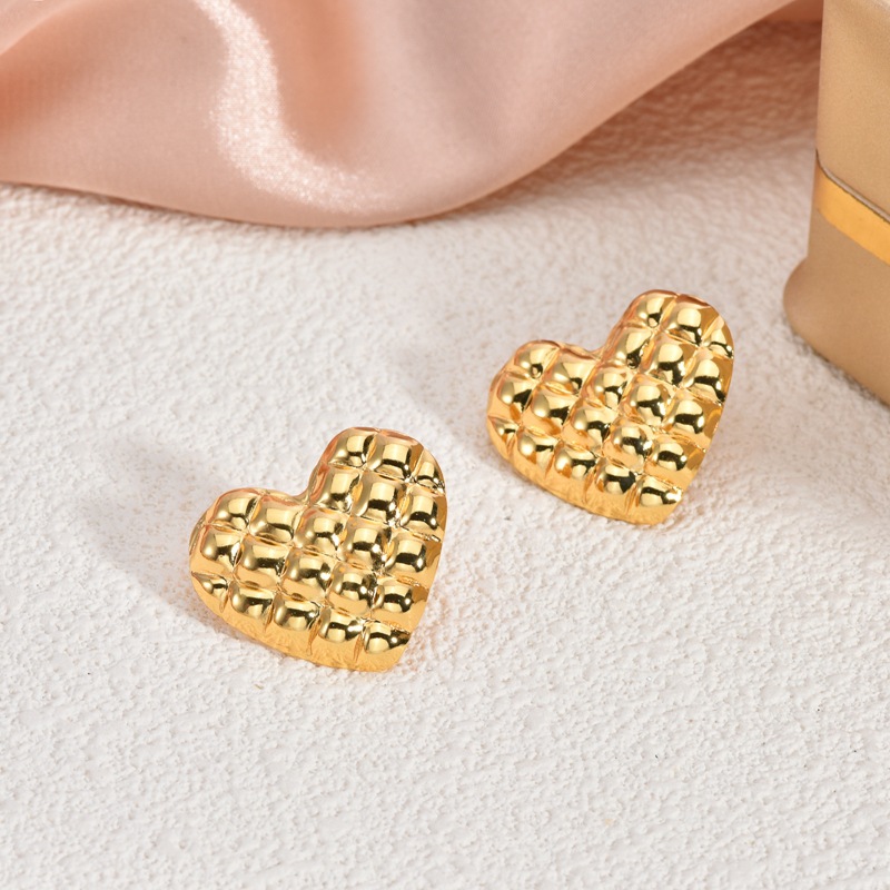 earrings designer jewelry women earring for men orecchini Earrings Fashion Women 18K Gold Plated Stainless Steel Geometry Earring Sweet Girls Wedding 