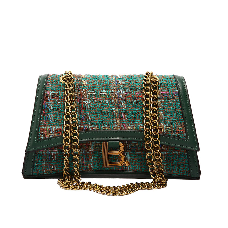 free shipping designer shoulder bags flap Spring Fashionable Versatile Knitting vintage casual Crossbody Bag black red green