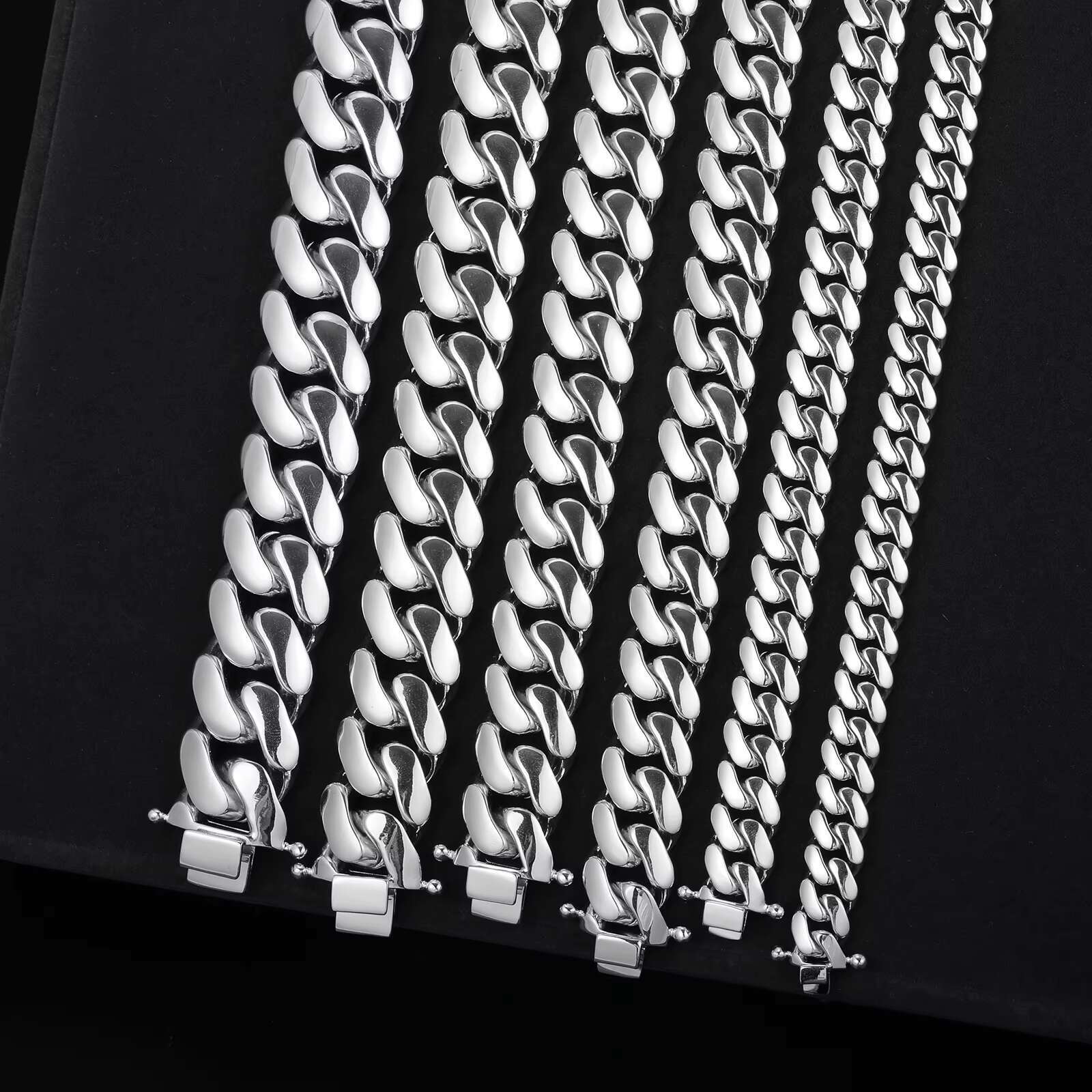 High Quality 10mm-22mm 925 Sterling Silver VVS Moissanite Diamond Miami Hip Hop Jewelry Choker Necklace for Men