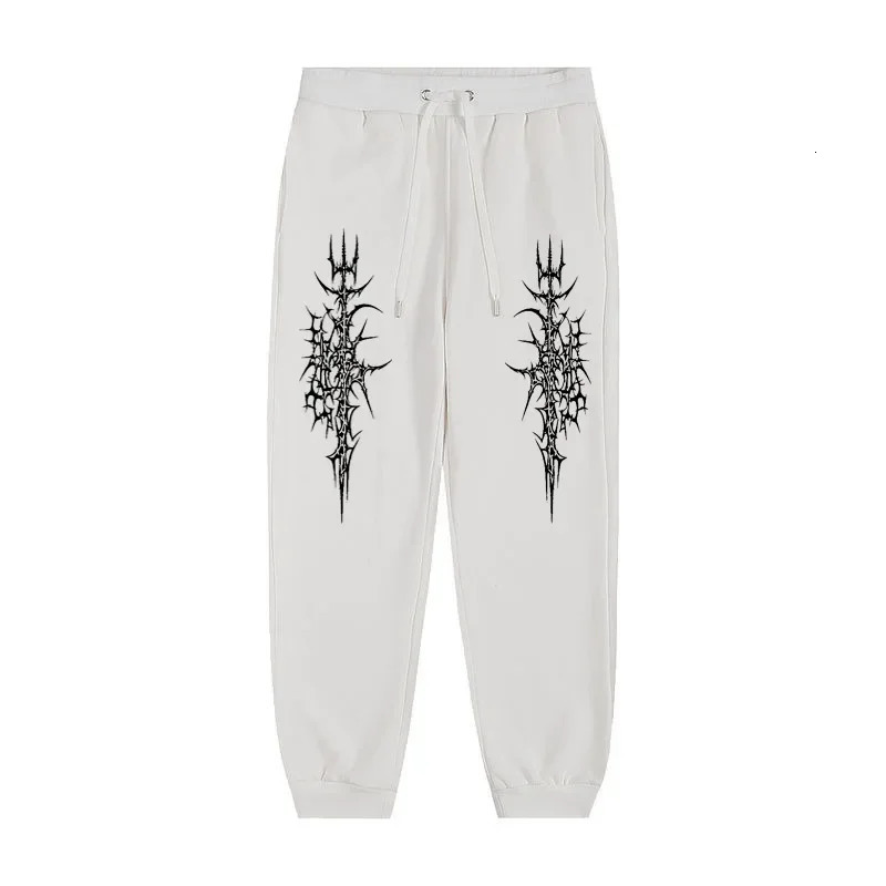 Mens printed waist sports pants street casual sports pants outdoor sports casual pure sports pants 250428