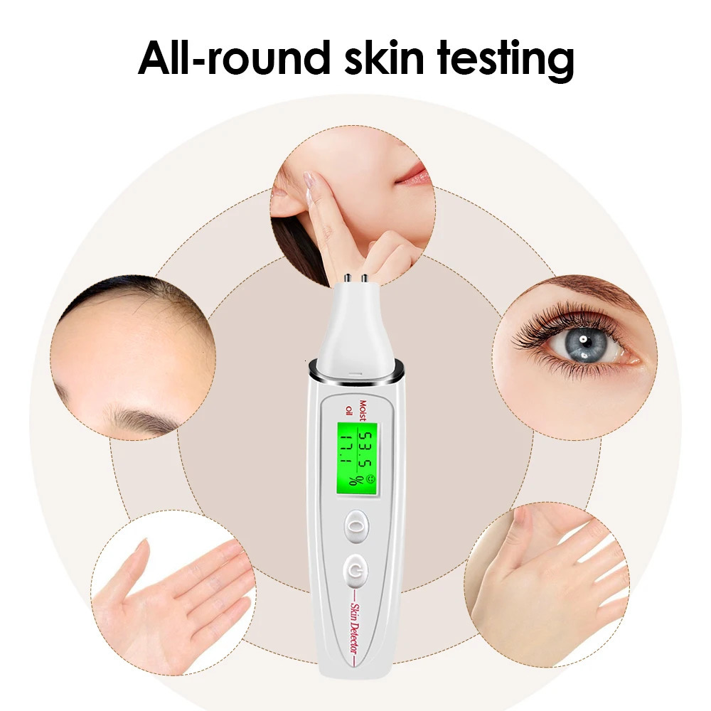 Face Skin Tester Portable Skin Analyzer Digital Aesthetic Moisture Tester Water Oil Monitor for Skin Care Skin Diagnostic Device 250422