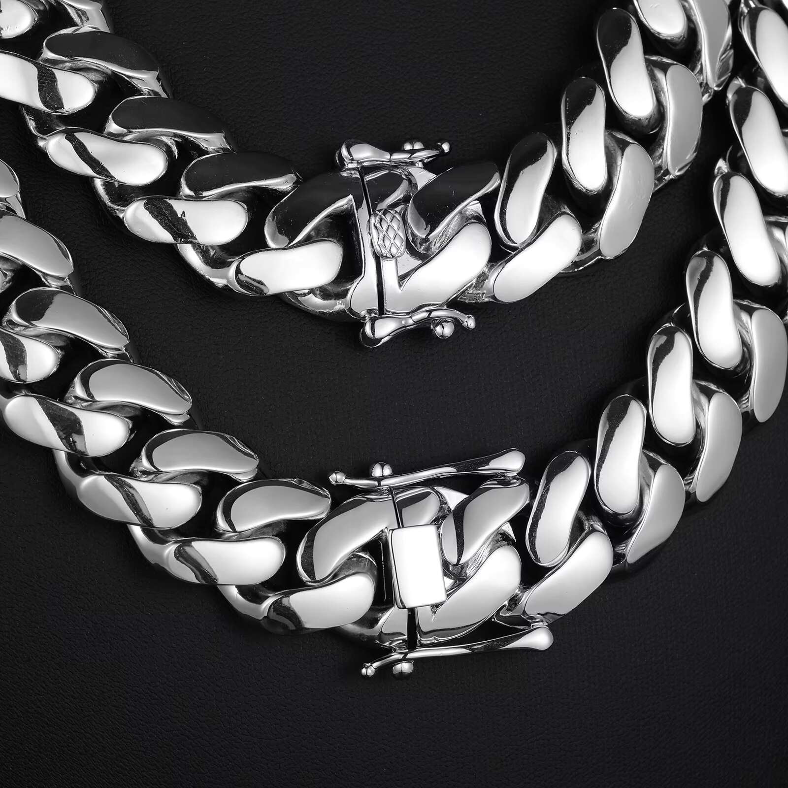 High Quality 10mm-22mm 925 Sterling Silver VVS Moissanite Diamond Miami Hip Hop Jewelry Choker Necklace for Men