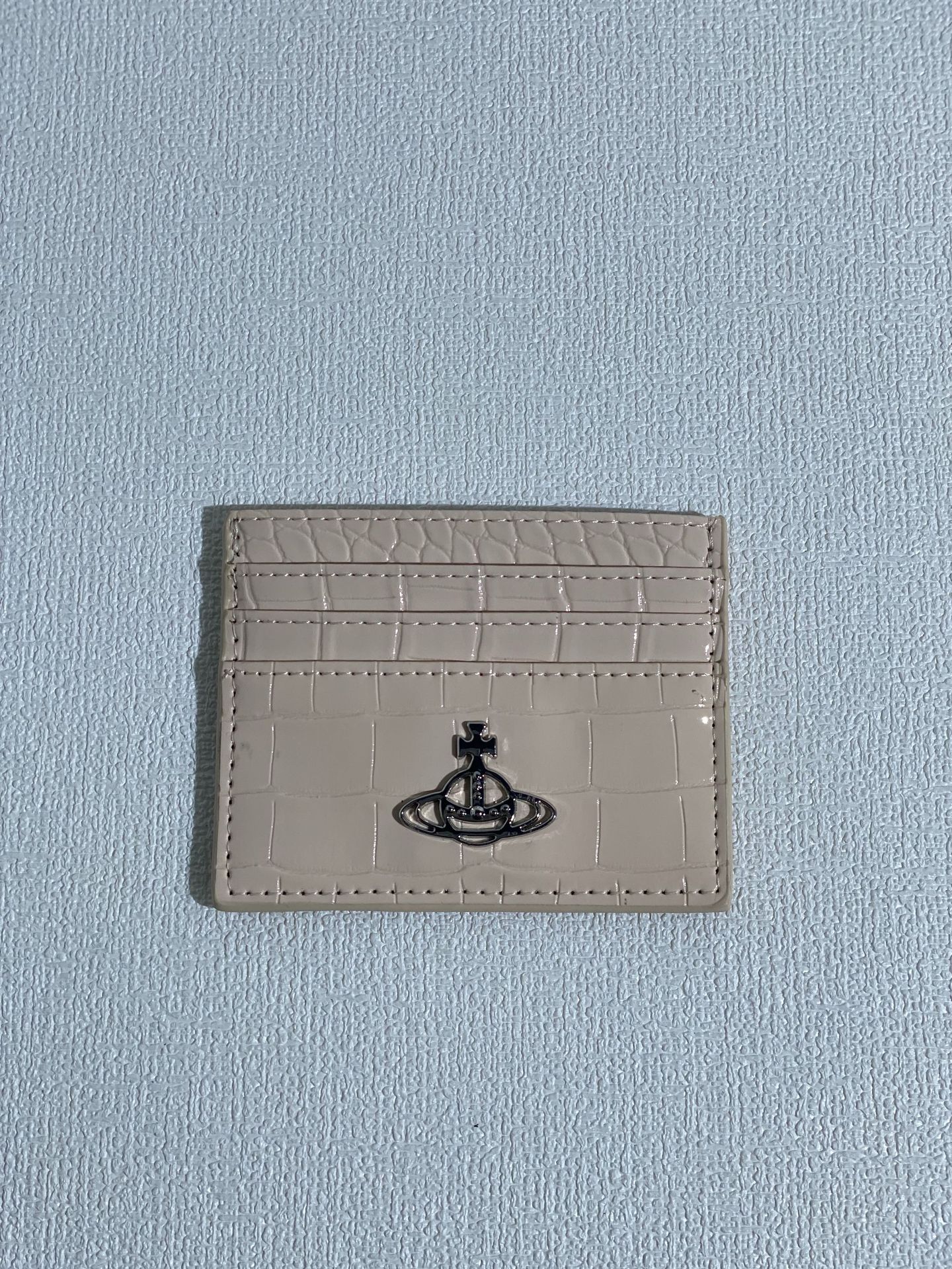 Card Holders Wallets Large Capacity Saturn Logo Business Card Bag Large-Capacity Leather with Saturn Logo - Unisex Business Credit Cards Storage