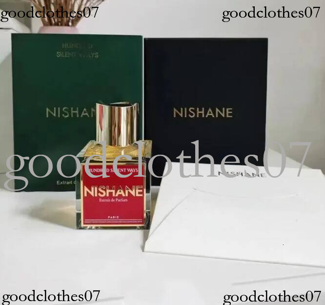 Nishane Perfume Hacivat Wulonha Ani EGE Hundred Silent Ways Fragrance Man Women Extrait De Parfum Long Lasting Smell Brand Neutral Cologne Spray Top S
