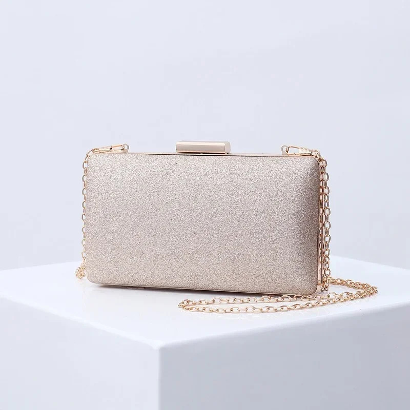 Womens evening clutch bag glitter womens crystal day wedding wallet party blackgold silver 250428