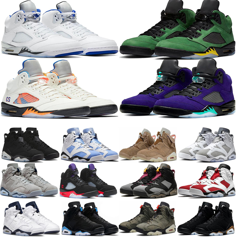 new Designer shoes basketball shoes 5s and 6s men women Black Cat Military Sail Red Thunder White Oreo Cool Grey Red Sneakers Blue University outdoor sneakers