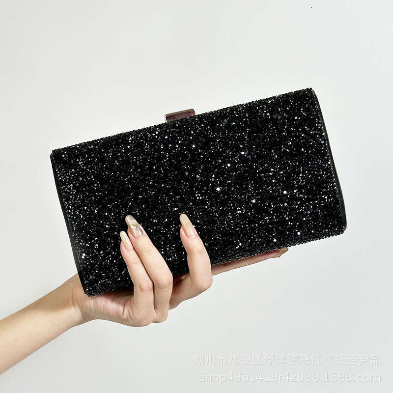 Dinner Bag Shuo S New Diamond Studded Dress Dinner Fashionable Rhinestone Banquet Bag Women S Handbag One Shoulder Diagonal Cross Small KQ