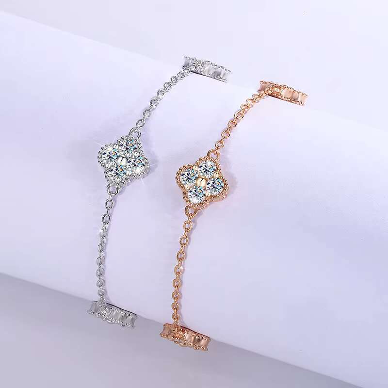 DHCollections 18K Gold Plated S925 Silver Moissanite Tennis Bracelet for Women VVS Diamond Quality with GRA Certificate, Elegant Charm Jewelry
