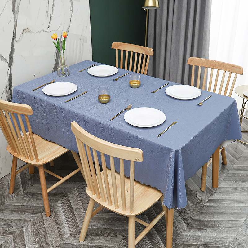 W51 simple non-slip PU waterproof, oil-proof, scalding-proof tablecloth tablecloth pvc household coffee table tablecloth rectangular