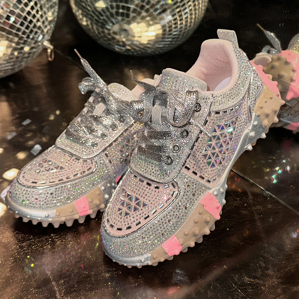 Women's Sport Shoes Crystal Sneakers Casual Fashion Anti slip Shoes Platform Shoes Woman 2025 Designer Brand Hiking Running Shoes Luxury Tennis S