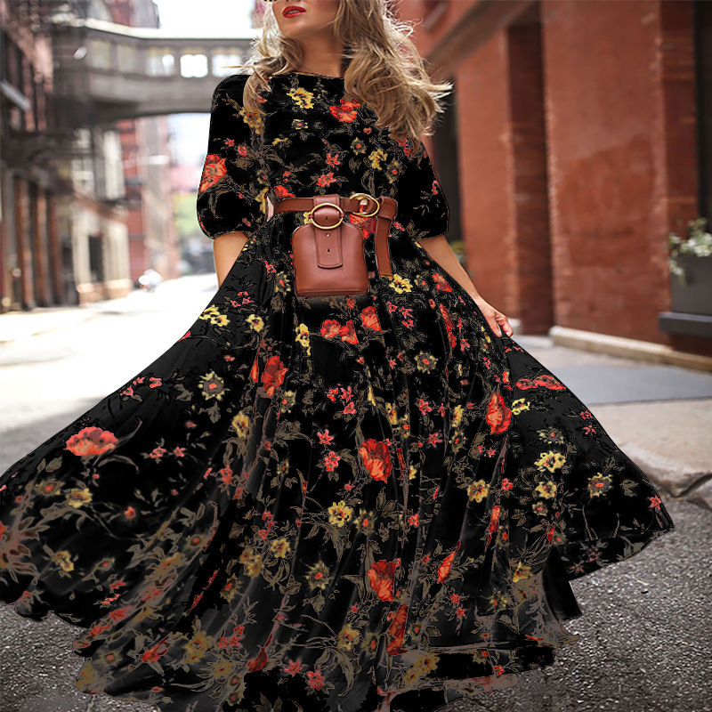 Plus Size 3xl Summer Long Dress Designer Dress Women Fashion Deep V-neck Halter Backless Sexy Maxi Dress Floral Strap Skirt Dresses