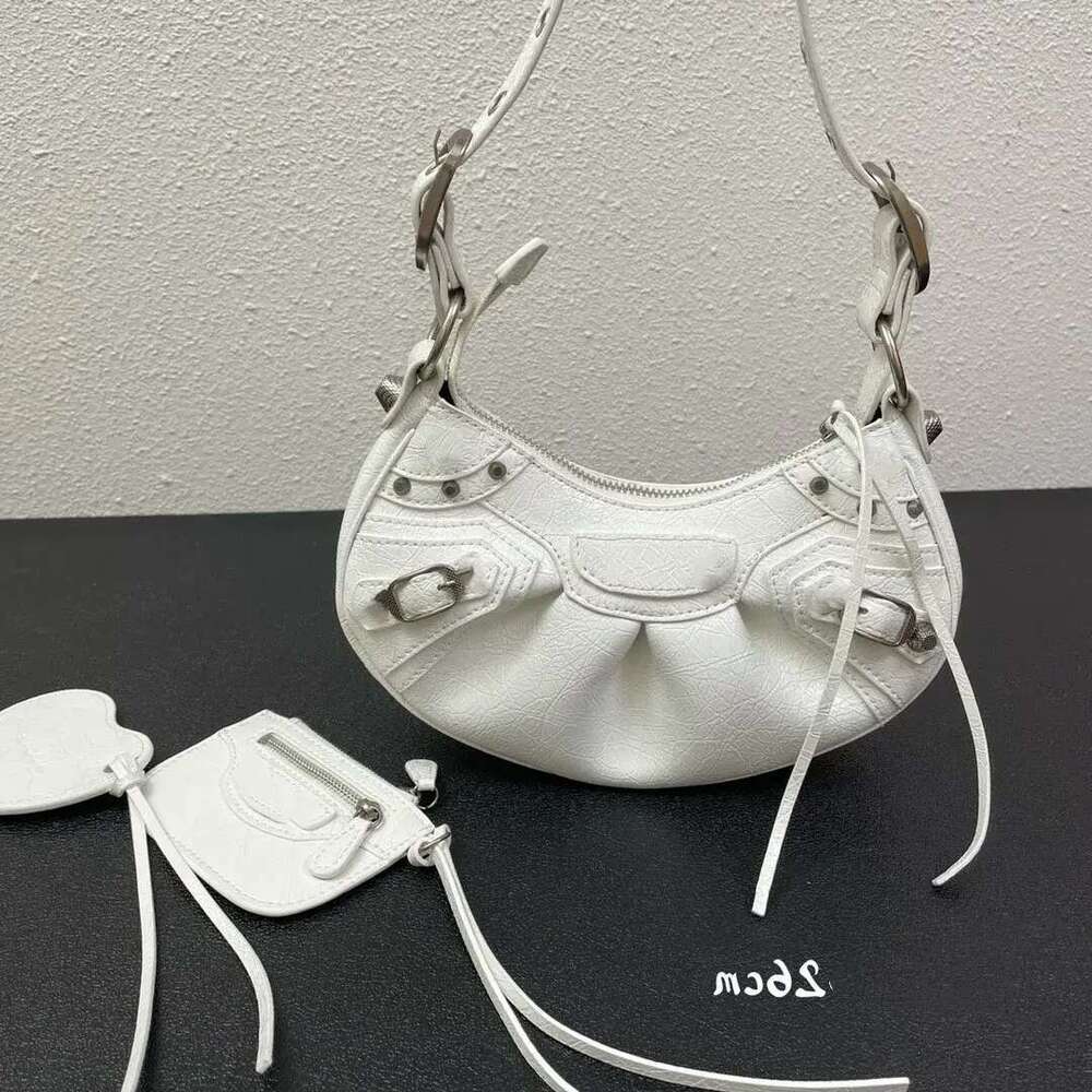 Le Cagole Shoulder Bag Hobo Motorcycle Design Designer Pleated Crescent Saddle Crossbody Messenger Mirror Coin Purse Handbag Evening Bags Women