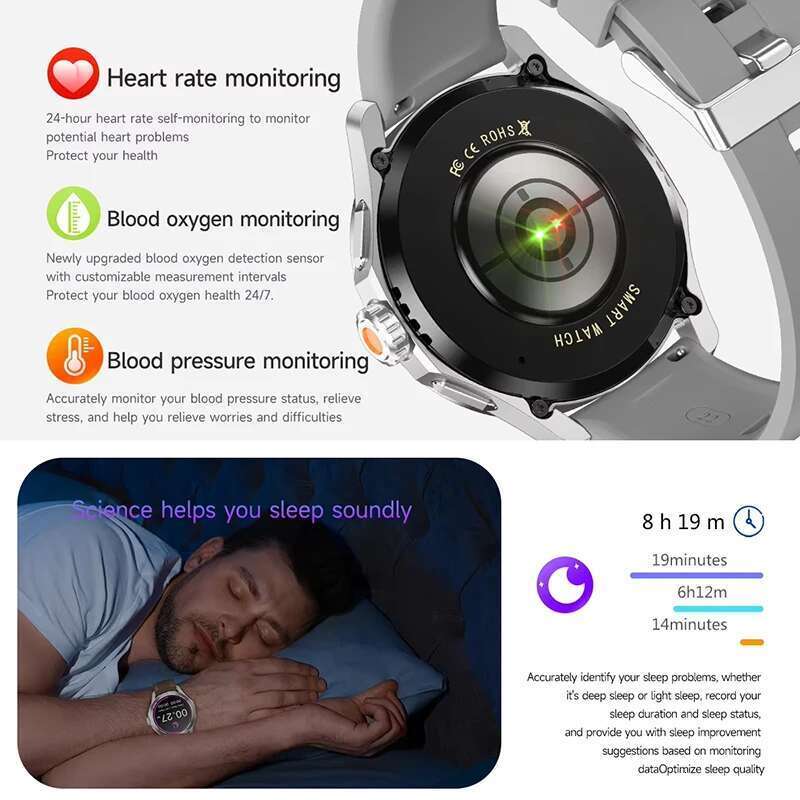 S4 Ultra For Xiaomi Smart Bracelet Men Watch AMOLED HD Screen Bluetooth Call GPS Trectory NFC Heart Rate Compass SmartWatches